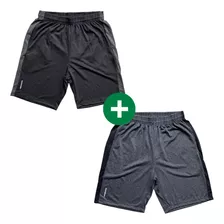 Kit 2 Bermudas Academia Treino Shorts Esportivos Masculino