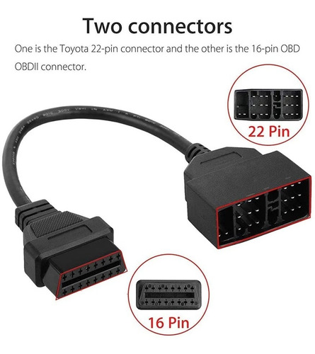 Cable Conector Toyota Obd1 22 Pin A 16 Pin Obd2 Foto 5