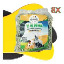 Kit 8un Feno Pequenos Pets Coelho, Porquinho Da Índia 500g