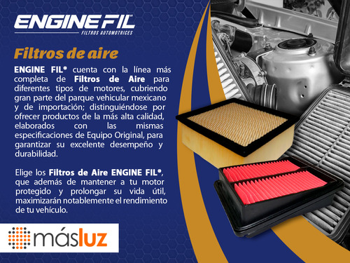 Paq 5 Filtros De Aire Sonata 2.4l 4 Cil 2015/2016 Engine Fil Foto 4