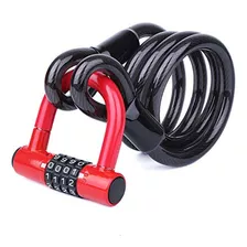 Biglufu Cable De Acero De Seguridad Para Bicicletas De 4 Pie