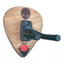 Soporte De Guitarra Con Extraterrestre Y Porta Plumillas