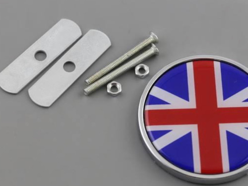 Emblema Mini Cooper Parrilla Modelo Ingles Bandera Inglesa  Foto 2