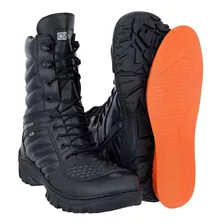 Bota Coturno Motoqueiro Ziper Palmilha Em Gel Crshoes 8020