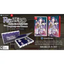 Jogo Re Zero Prophecy Nintendo Switch Ed. Limitada 4 Broches