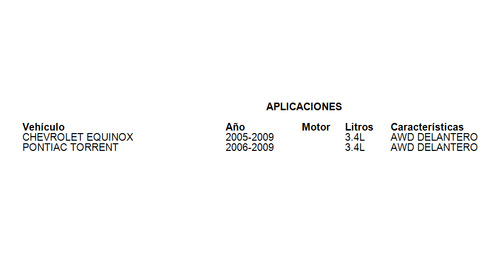 Soporte Caja Delantero Pontiac Torrent 2006-2009 3.4l Foto 6