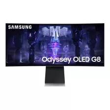 Monitor Gamer Curvo Samsung G8 34'' Oled 175hz 1ms Color Plateado