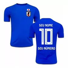 Camisa Seleção Japão Personalizada Camiseta Futebol