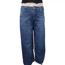 Pantalon Jean Wide Leg Rigido Talles Grandes Especiales