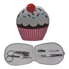 Kit Manicure Cortador De Unha Joaninha Ou Cupcake 