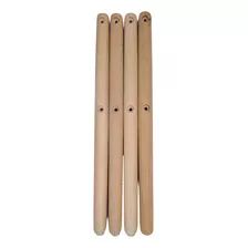 Jogo De Pés Palito Base Cadeira 41cm Eucalipto Eames 4 Uni