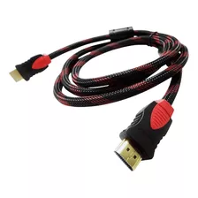 Cable Hdmi V1.4 Trenzado Full Hd Con Filtros De 1.5mts