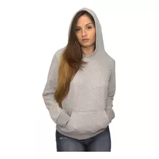 Moletom Liso Feminino Blusa De Frio Canguru Quente