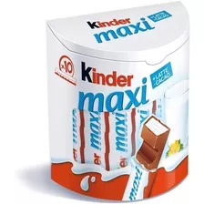 Barra Chocolate Con Leche Kinder Maxi Pack 10u