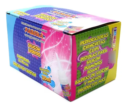 24 Piezas De Silicon Liquido Pascua 30ml Cada Uno Color Transparente