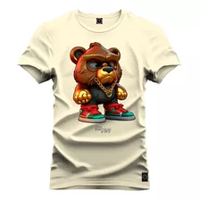 Camiseta Premium Confortavel Urso Descolado