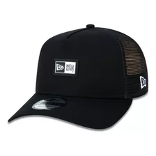 Boné Trucker New Era 940 Emborrachado Preto Telinha