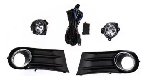 Kit Faros Auxiliares Vw Gol 2008 A 2012. Luz Antiniebla Foto 3