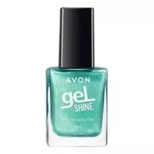 Festive Verde Perlado Gel Shine Uñas Avon Larga Duración