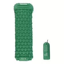 Colchoneta Inflable Con Almohada Y Bomba De Aire Incorporada Naturehike Color Verde