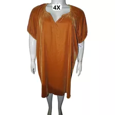 Vestido Oro Mostaza Velvet Talla 4x (46/48/50) Old Navy 