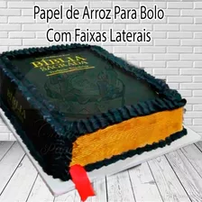 Roblox Papel de Arroz Comestível + Faixas Laterais (04 Faixas para Laterais  para Bolo)