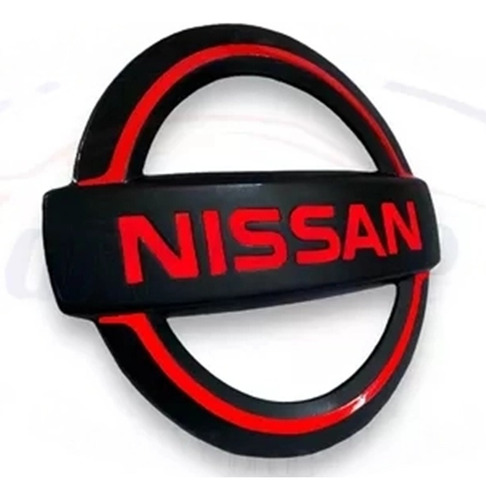 Emblema De Parrilla Nissan Versa 2021-2023 Rojo/negro Foto 3