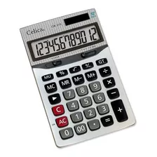 Calculadora Celica Semi Escritorio 12 Digitos - Ca-313 /vc Color Gris