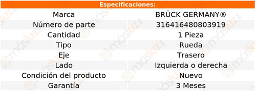 1- Maza Rueda Trasera Izq/der Tl V6 3.2l 04/08 Bruck Foto 2