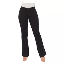 Calça Jeans Flare Feminina Lycra Cintura Alta Premium