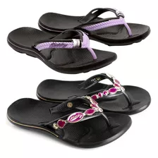 Kit 2 Chinelo Feminino Antiderrapante Flip Flop Vegano Macio