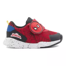 Tenis Marvel Para Niño Hombre Araña Spider Man Rojo 15-21