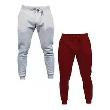 Kit 2 Calças Moletom Skinny Slim Academia Sport Barato Full