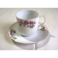 Juego De Cafe Antiguo Plato Y Taza Pocillo Porcelana China