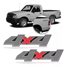 Kit Adesivo 4x4 S10 2013 Á 2020 Cor Cinza E Vermelho