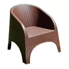 Sillon Plastico Simil Ratan Reforzado