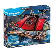 Figura Para Armar Playmobil Barco Pirata Calavera 132 Piezas