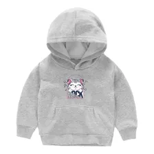 Moletom Infantil Blusa De Frio Gatinho Menina Quente Macio