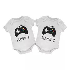 Body Bebê Gêmeos Player 1 E Player 2