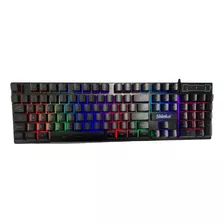 Teclado Gamer Semi Mecânico, Teclas Rgb, Shinka - Sh-t-600