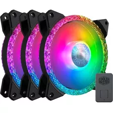 Cooler Master Prismatic Mf120 Kit 3 Ventiladores Case Gamer