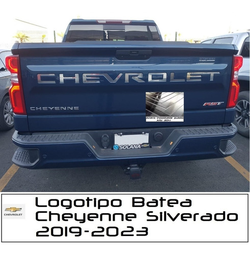 Letras Logo Tapa Batea Chevrolet Cheyenne Silverado 2019-23 Foto 5