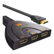 Switch Hdmi 3 Portas Adaptador Hdmi 3x1 Splitter 4k 3d Hub