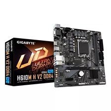 Placa-mãe De Computador Gigabyte H610m H V2 H610m H Ddr4 Para Pc Cor Preta