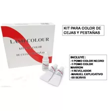 Kit Para Tintura De Pestañas Cejas 50 Servicios Lash Colour