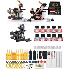 Kit De Tatuar Completo 3 Maquinas 10 Tintas Tatuajes Equipo