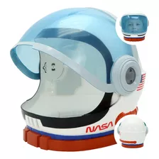 Casco De Astronauta, Casco Espacial Con Visera Mvil Azul, Di