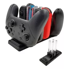 Dock Carga Joycon Y Controles Luz Led Compatible Con Switch