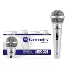 Microfone Mdc201 Supercardióide Cabo 4,5m Prata Harmonics