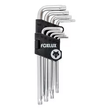 Chave Torx Jogo C/9 Pecas Cromo Vanadio Foxlux 47.25